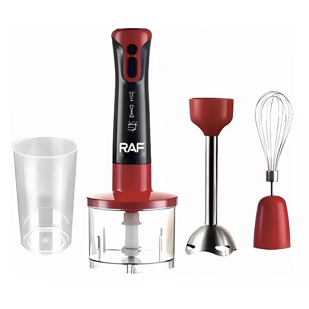 raf r293r – mixer vertical 4 in 1 600w recipiente 600ml si 500ml rosu~24139 (1)