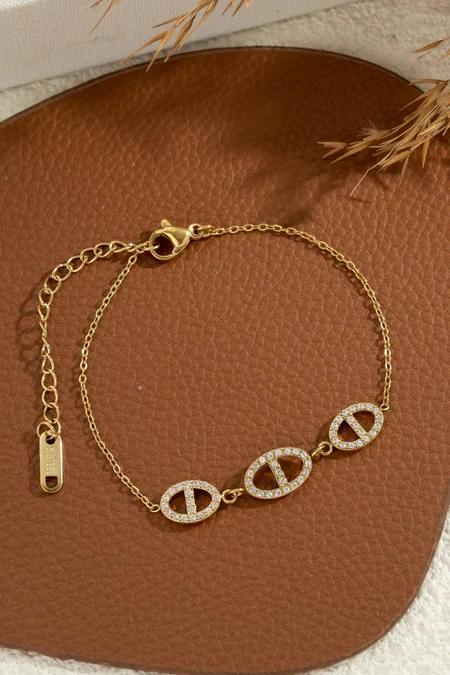 bracelet maillons ovales barre centrale acier inoxydable dore elegant dore 6a4cd18eb99ae (1)